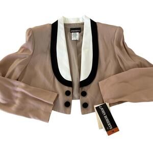 John Roberts Vintage Cropped Jacket Woman Size 14 90's Y2K Office Professional